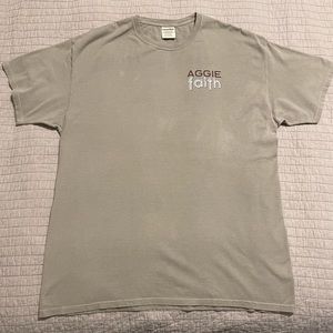 Texas A&M Aggies Faith SS T-Shirt Comfort Wash Soft Gray XL